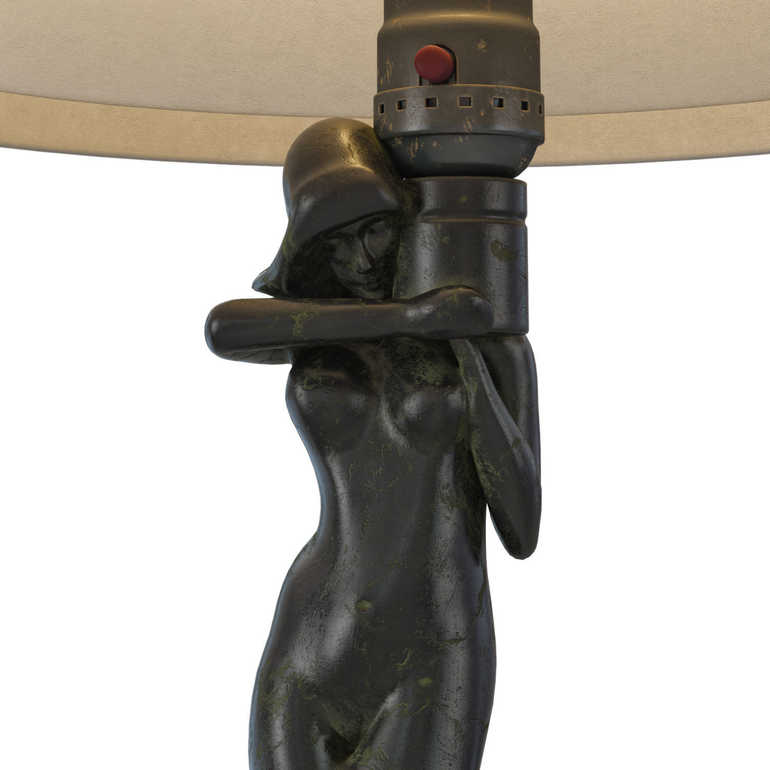 1stdibs Frankart Table Lamp L203 1922s 3D model_5