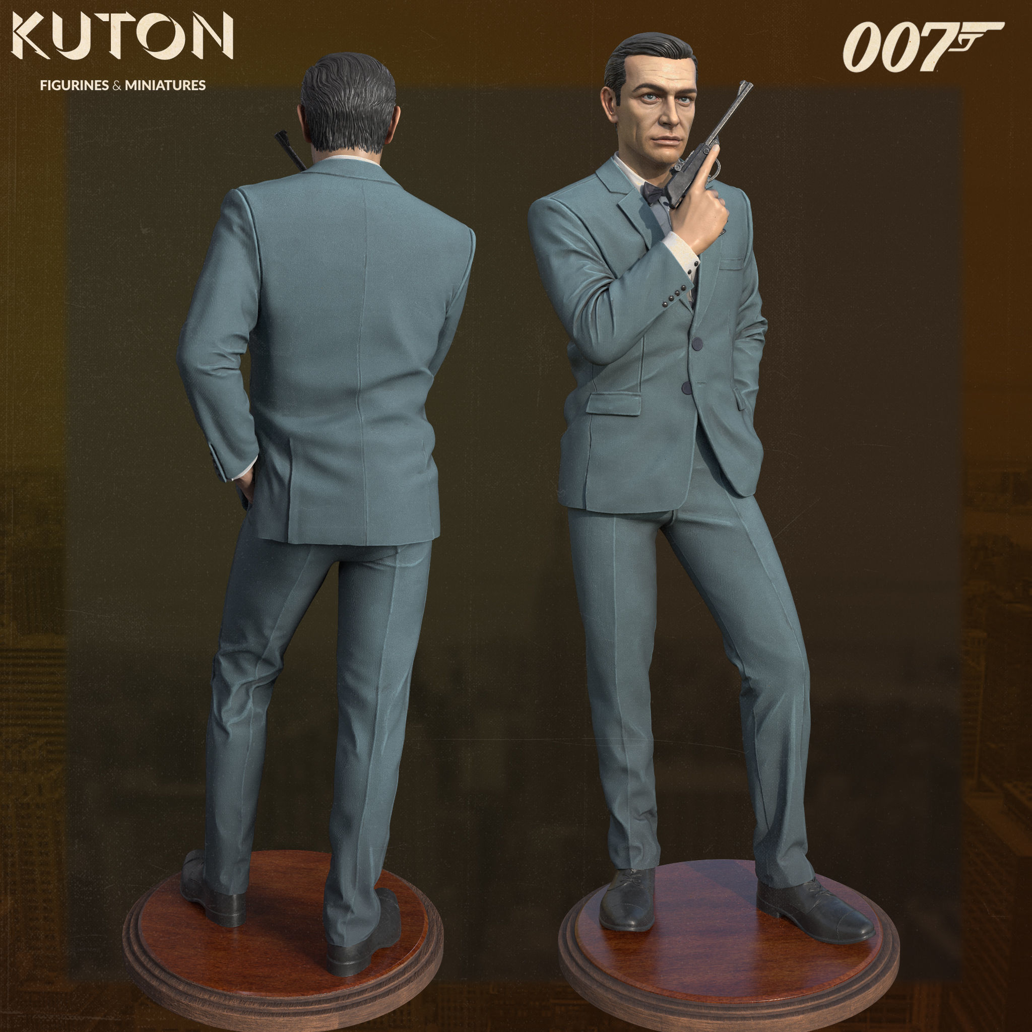Sean Connery 007 3D print model_2