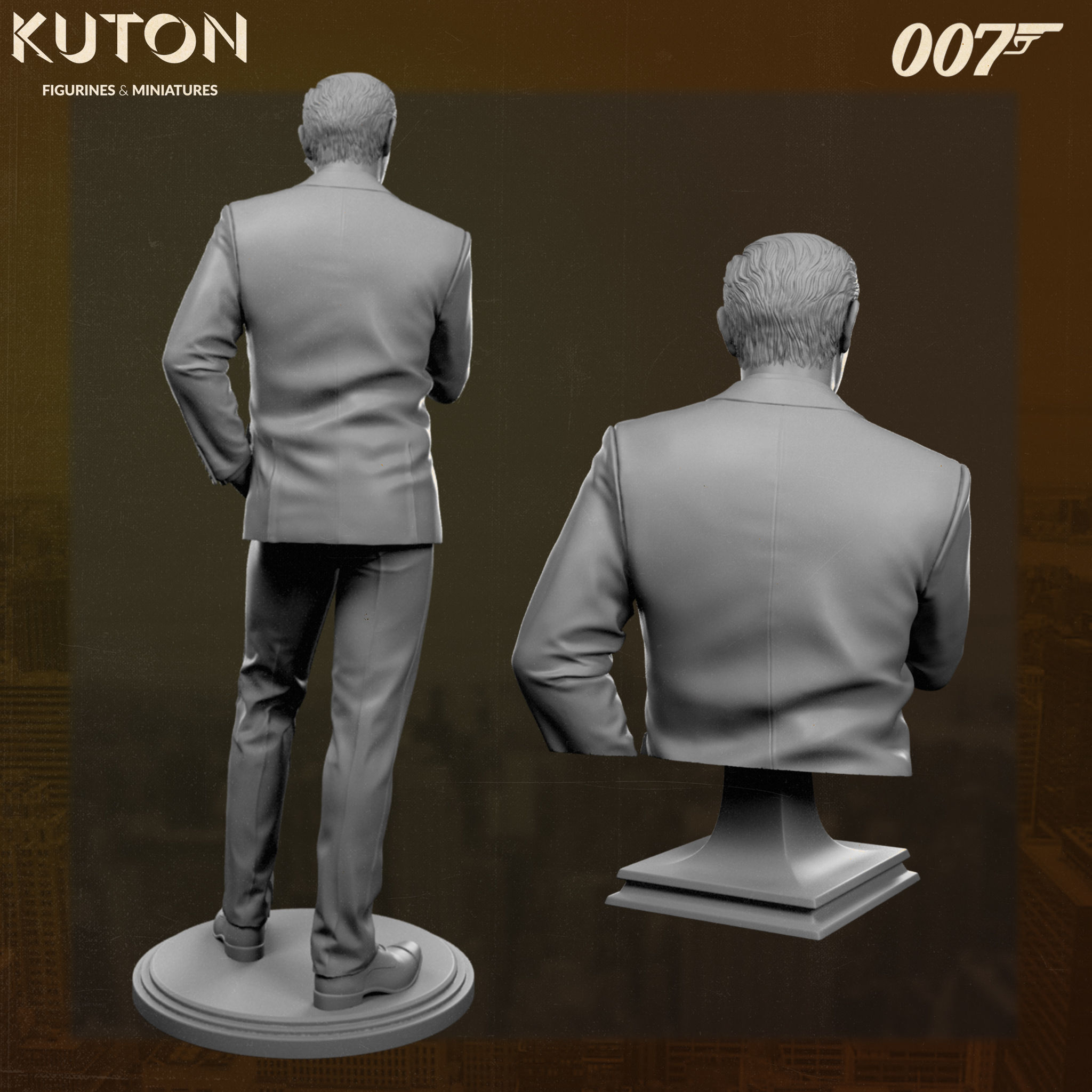 Sean Connery 007 3D print model_5