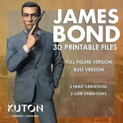 Sean Connery 007 3D print model