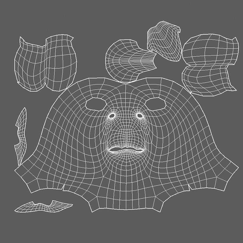 Sandy Stylized 3D Character  Low-poly 3D model_10