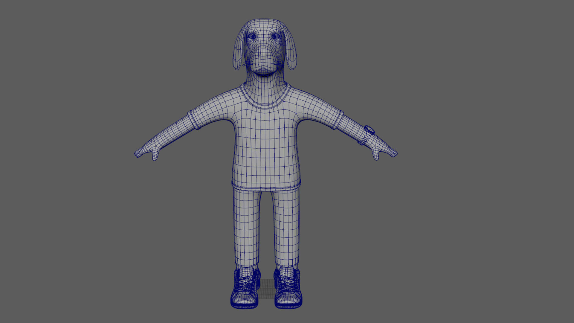 Sandy Stylized 3D Character  Low-poly 3D model_2