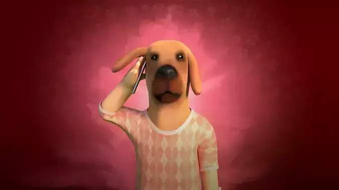 Sandy Stylized 3D Character  Low-poly 3D model