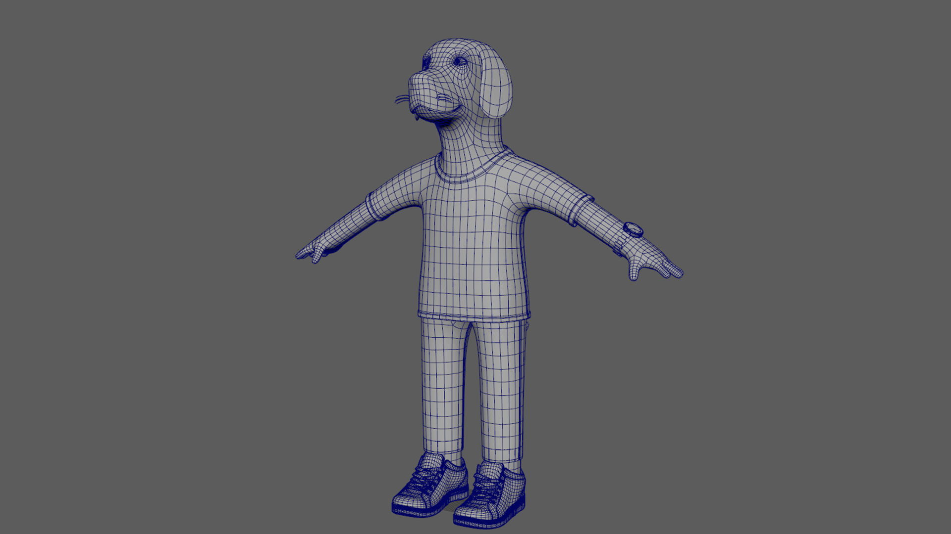 Sandy Stylized 3D Character  Low-poly 3D model_1