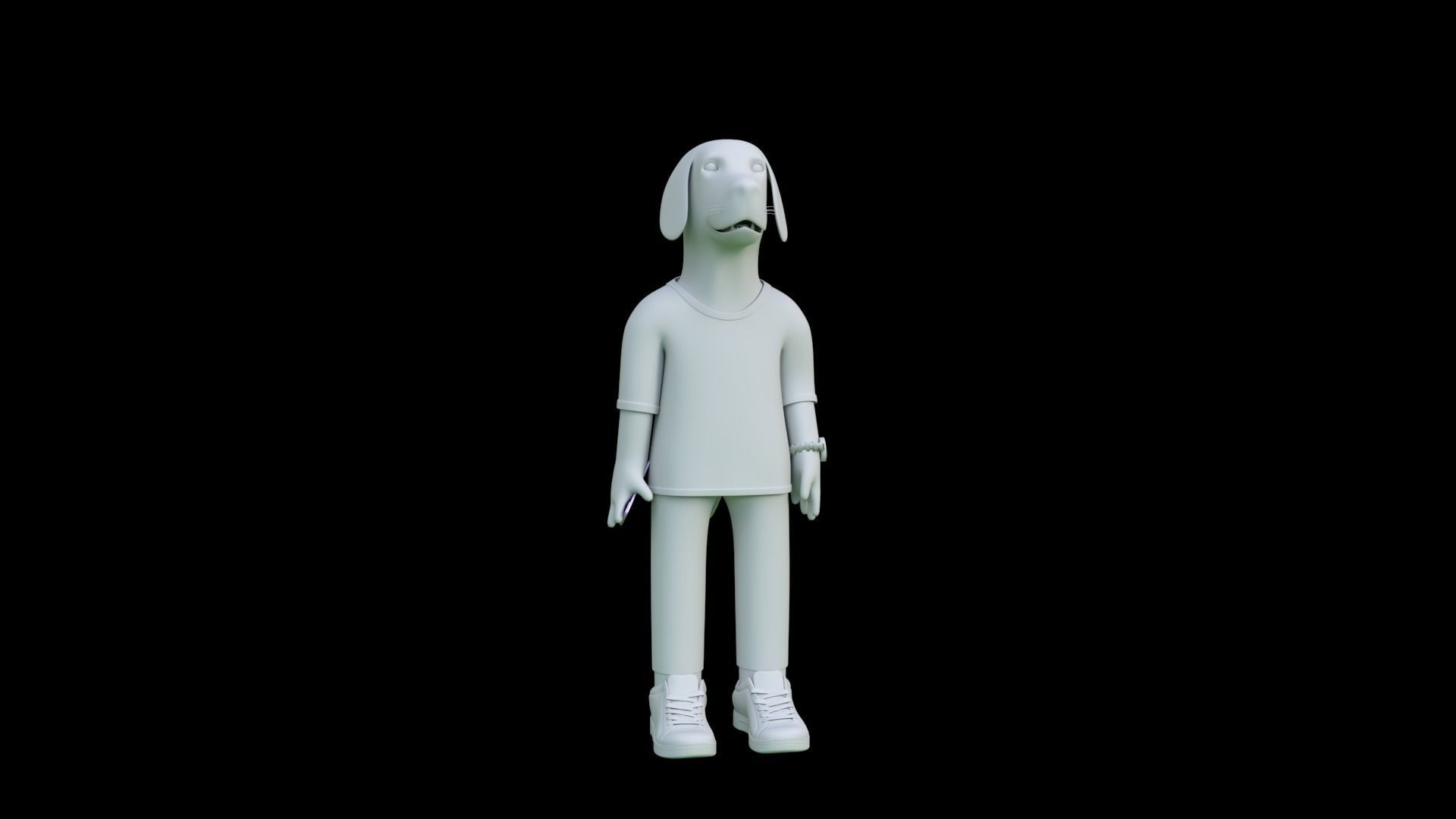 Sandy Stylized 3D Character  Low-poly 3D model_5