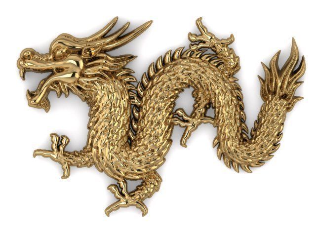 Chinese dragon style 1 3D print model_6