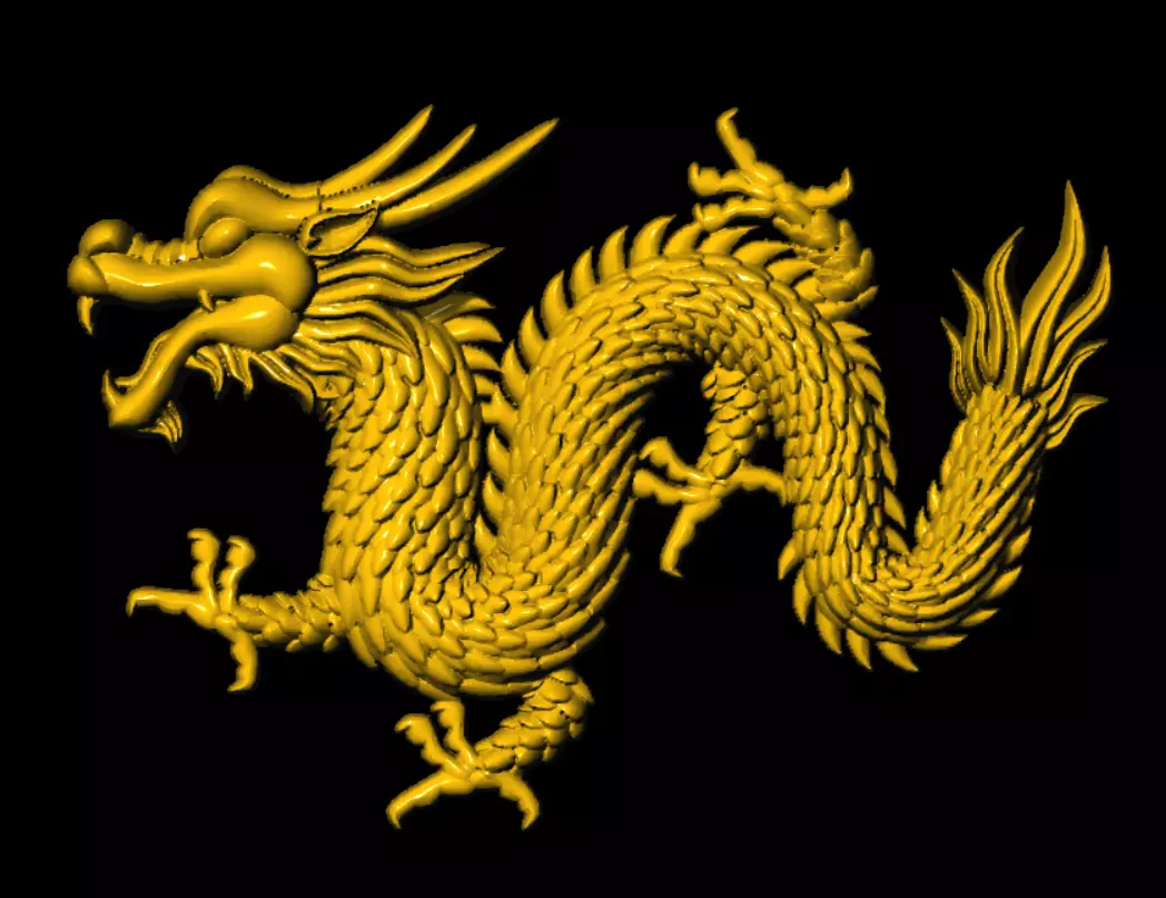 Chinese dragon style 1 3D print model_0