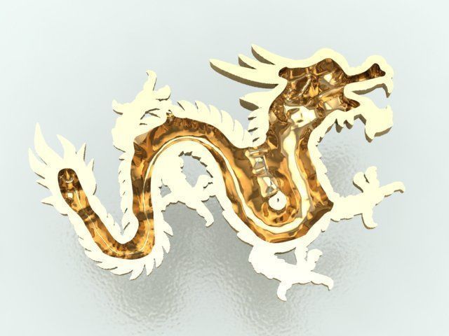 Chinese dragon style 1 3D print model_8