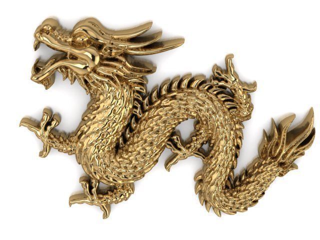 Chinese dragon style 1 3D print model_5