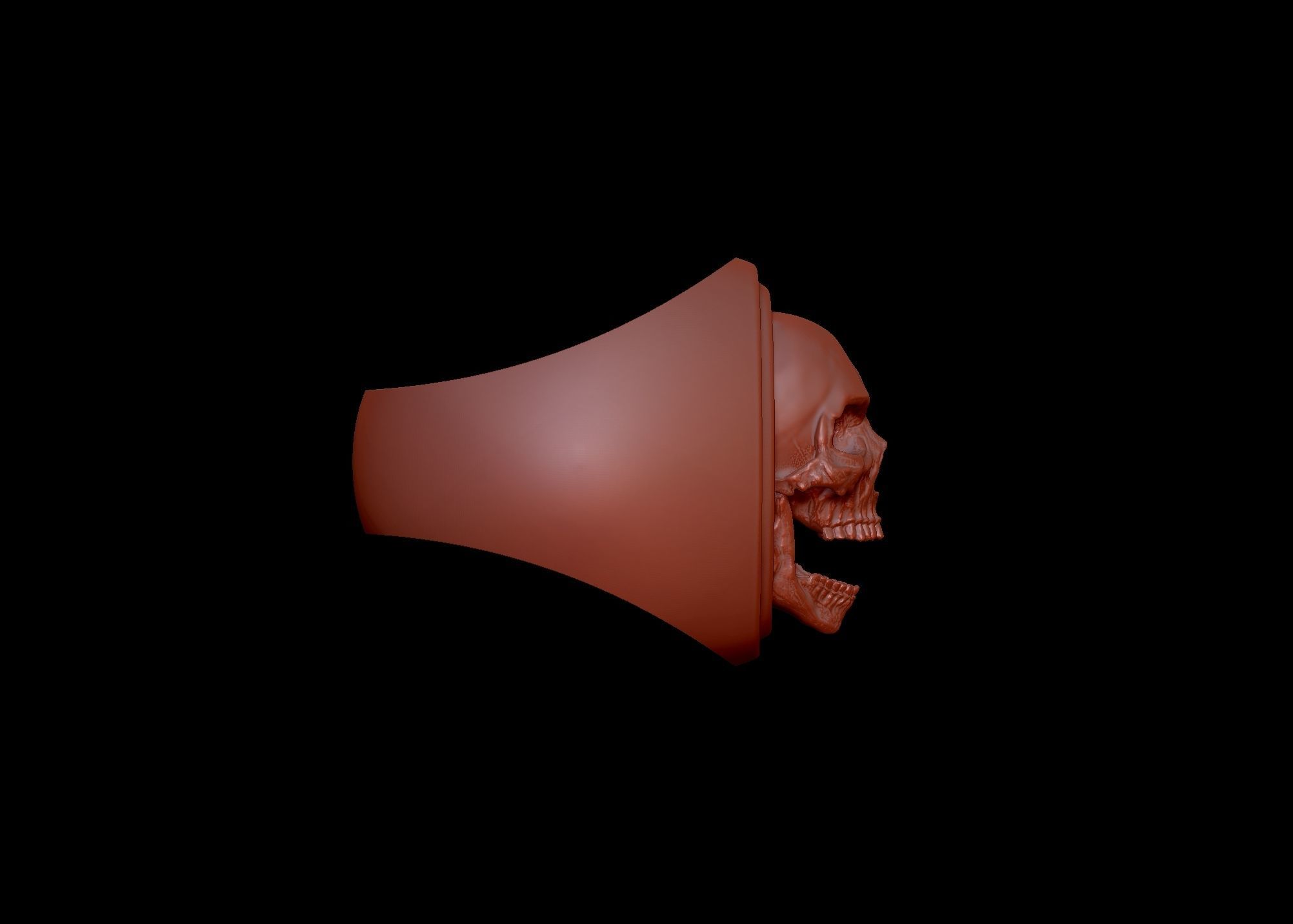 Skull Signet Ring 3D print model_12