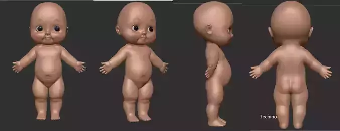 Vintage Doll 3d print