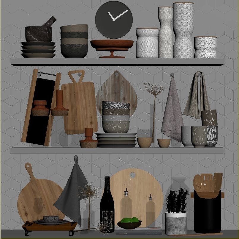 kitchen accessories RPM 03 3D model_11