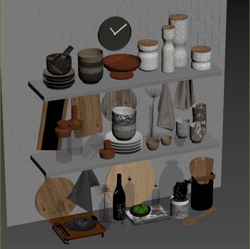 kitchen accessories RPM 03 3D model_13