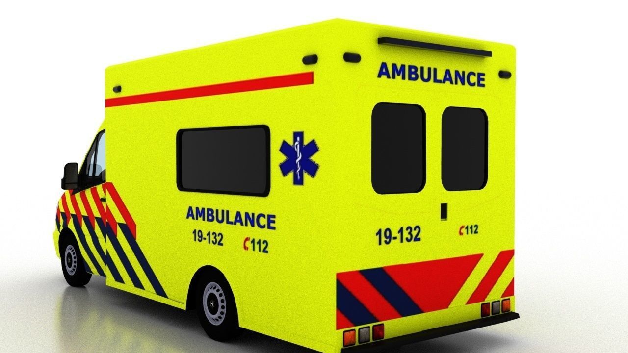 Mercedes Benz Sprinter 2015 Truck Netherlands Ambulance 3D model_5