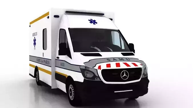 Mercedes Benz Sprinter 2015 Truck France Ambulance