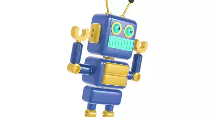 cute robot character android cyborg battle alien droid toy