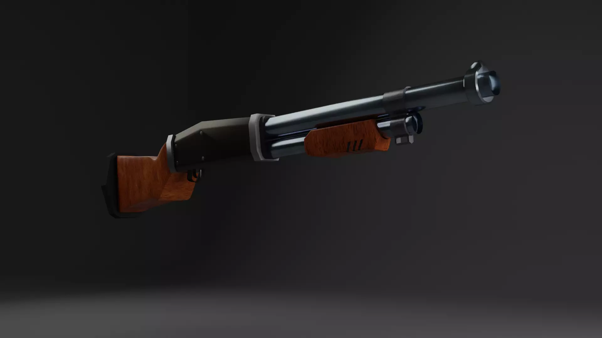 Low Poly Shotgun Free 3D model