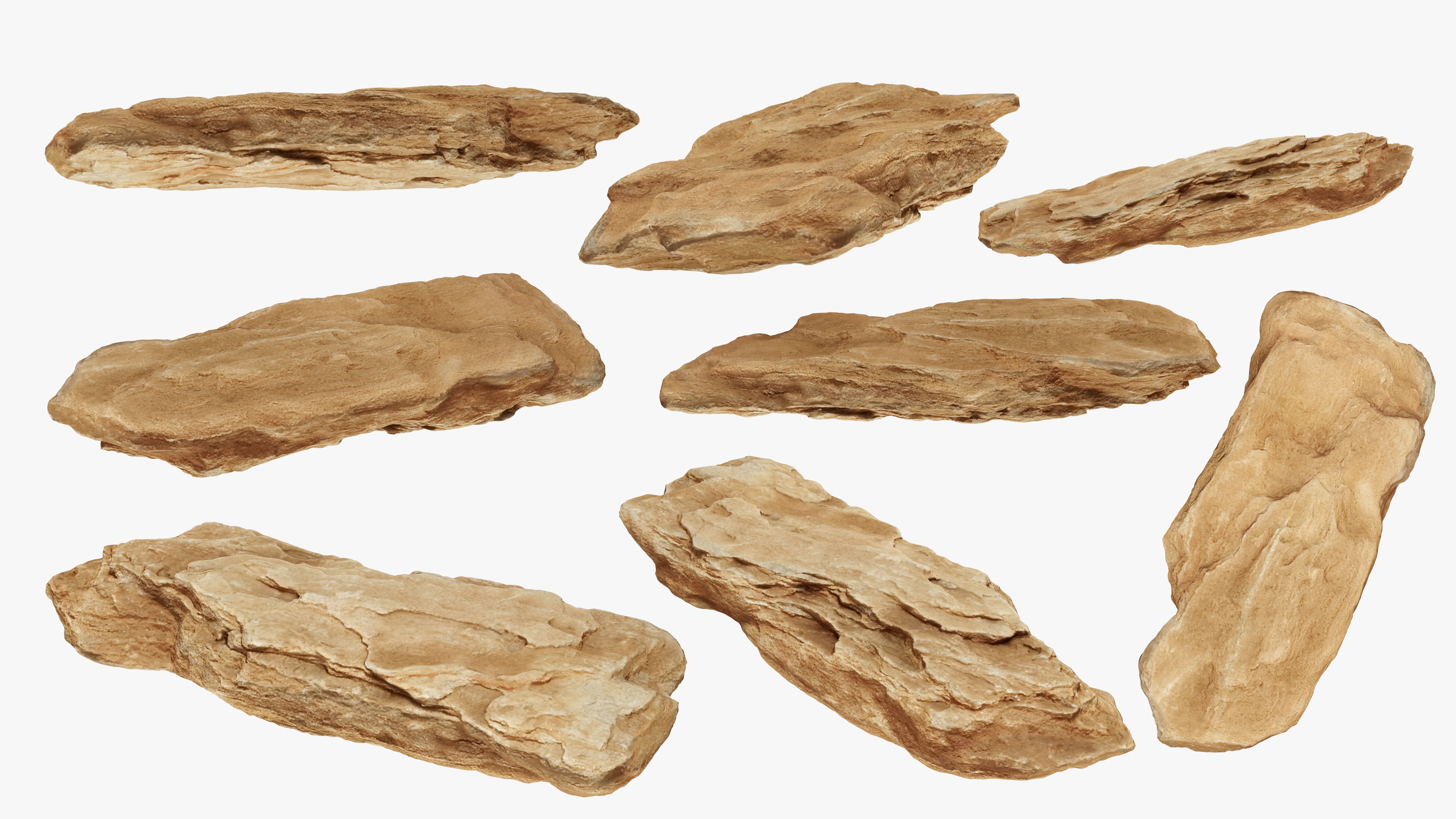 PSscanned stone pack 1 Low-poly 3D model_33