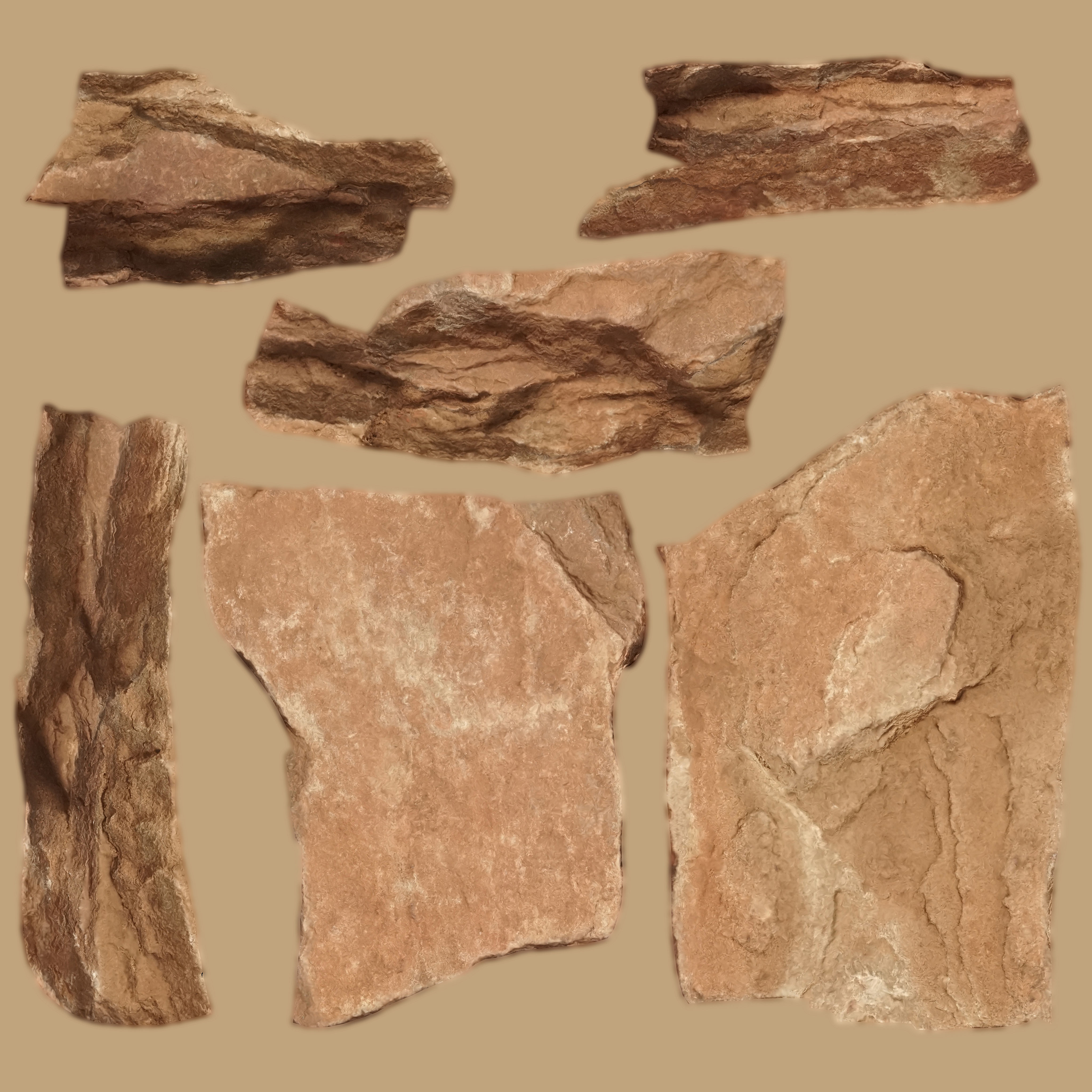 PSscanned stone pack 1 Low-poly 3D model_38