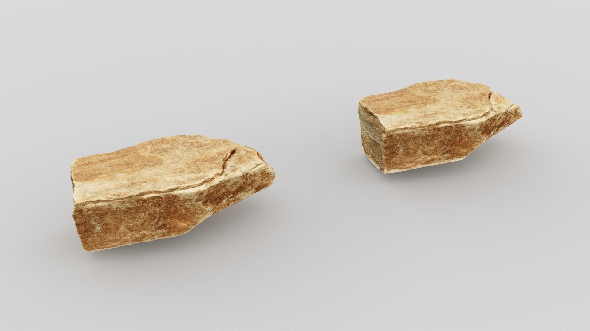 PSscanned stone pack 1 Low-poly 3D model_7