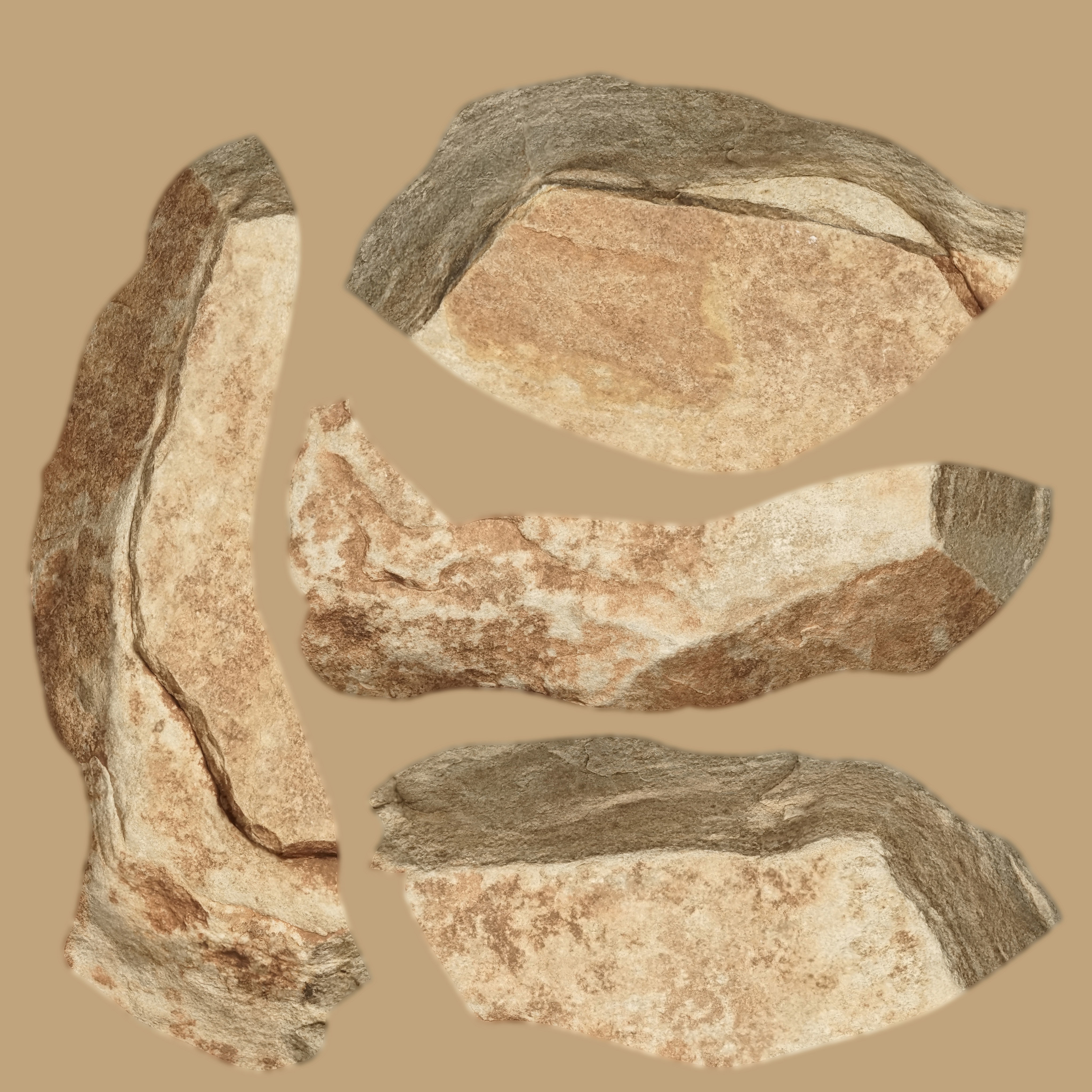 PSscanned stone pack 1 Low-poly 3D model_6