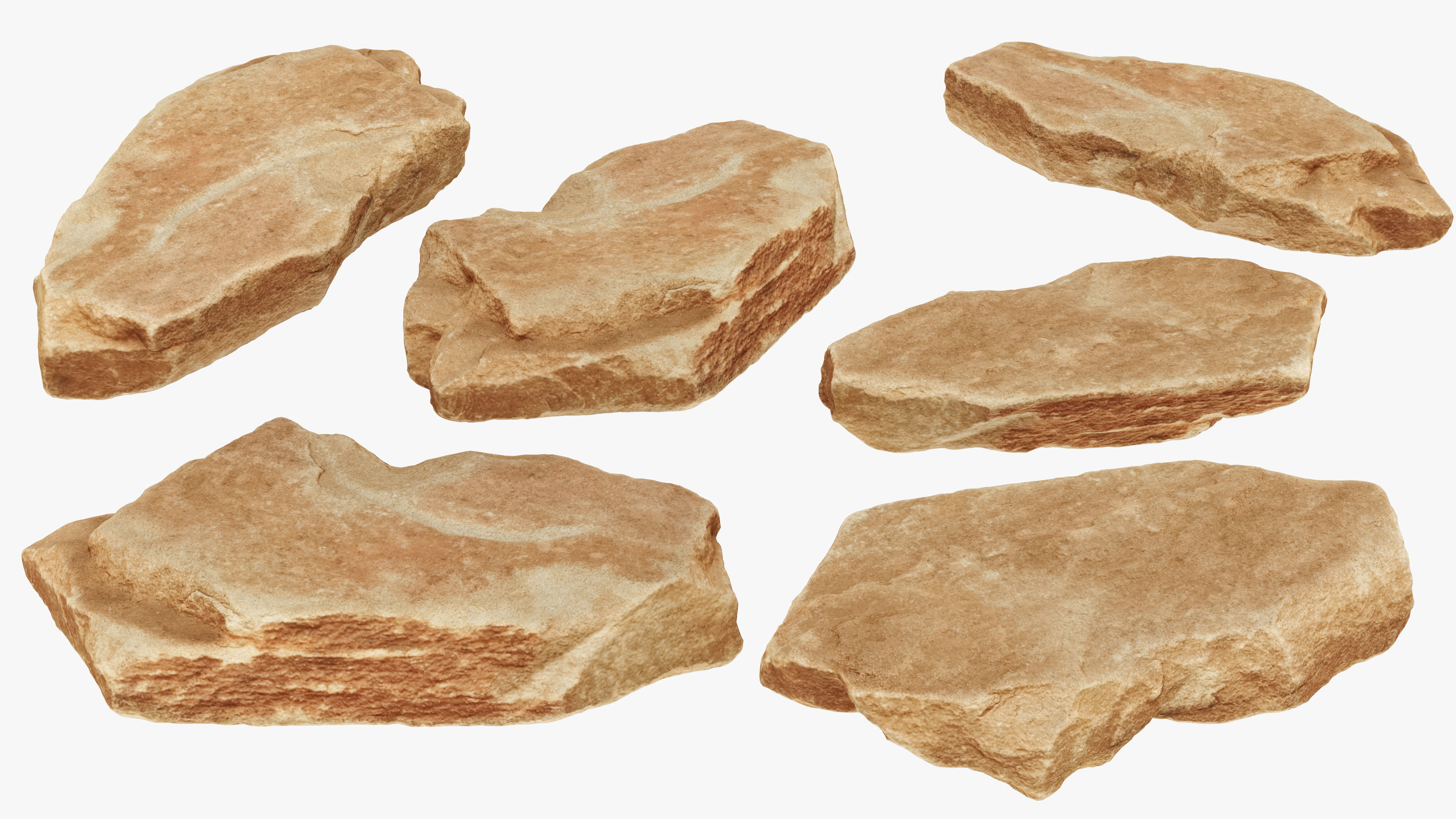 PSscanned stone pack 1 Low-poly 3D model_17