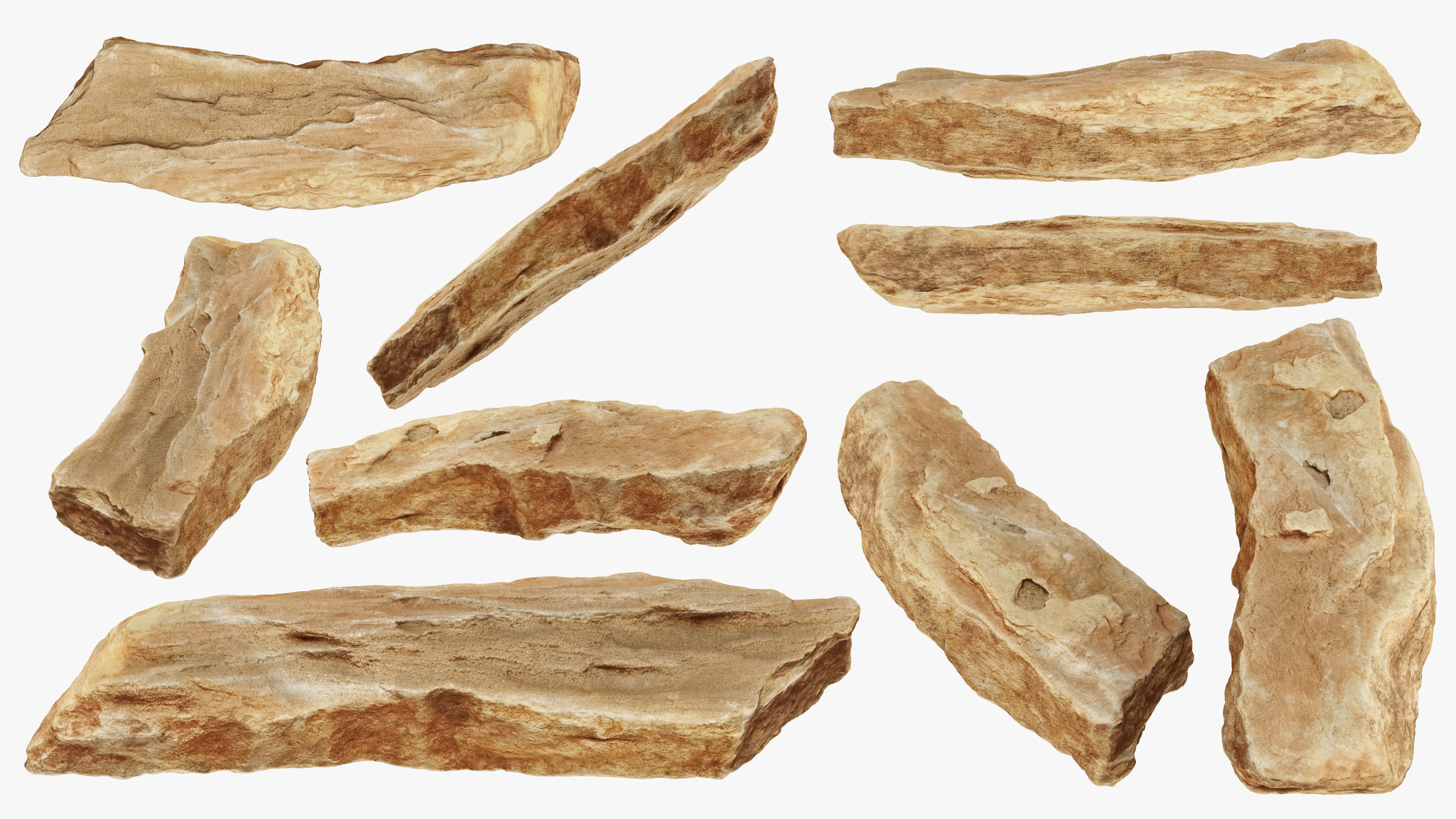 PSscanned stone pack 1 Low-poly 3D model_25