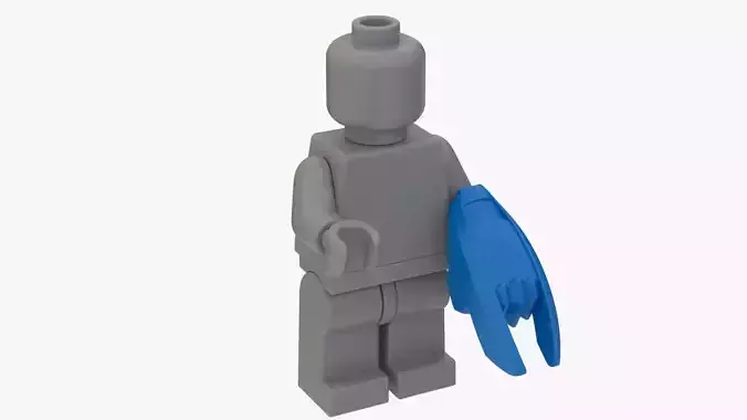 LEGO Boxing Gloves Claw No Minifigure 3D model