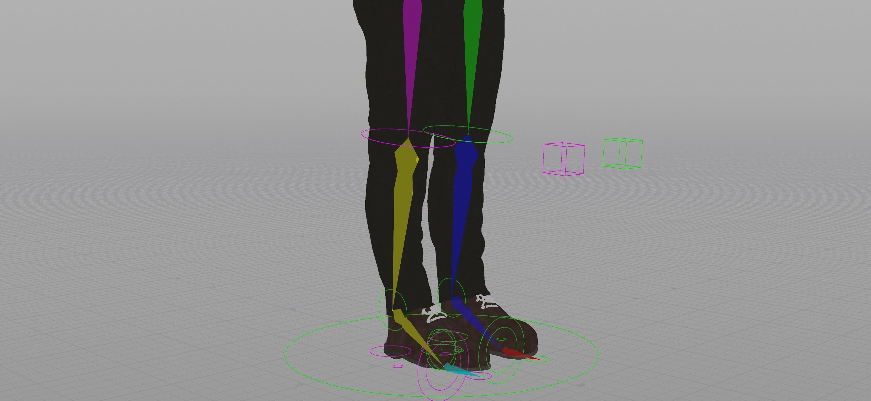 Rigged Elderly African Man  3D model_1