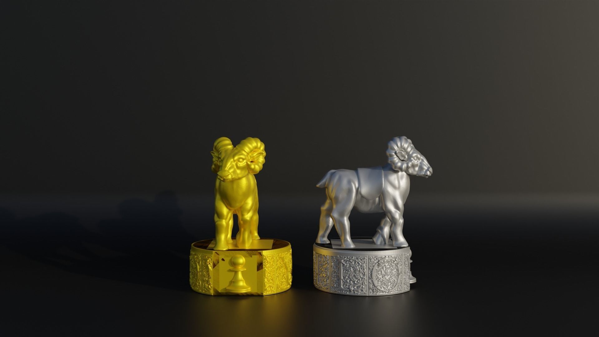 Dwarf Figure Chess Set - 6 Different Dwarf Character 3D print model_19