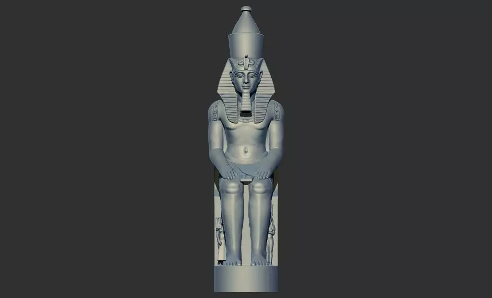 Egyptian King Ramses II statue 3d printable model 3D print model_0