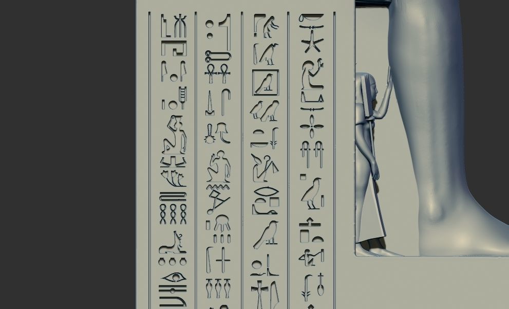 Egyptian King Ramses II statue 3d printable model 3D print model_6