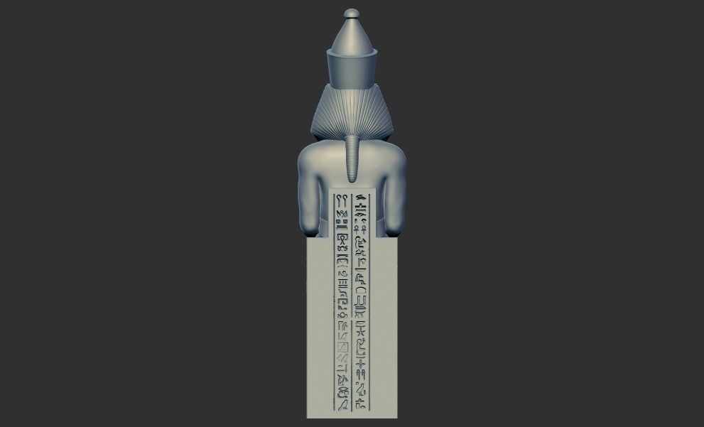 Egyptian King Ramses II statue 3d printable model 3D print model_8