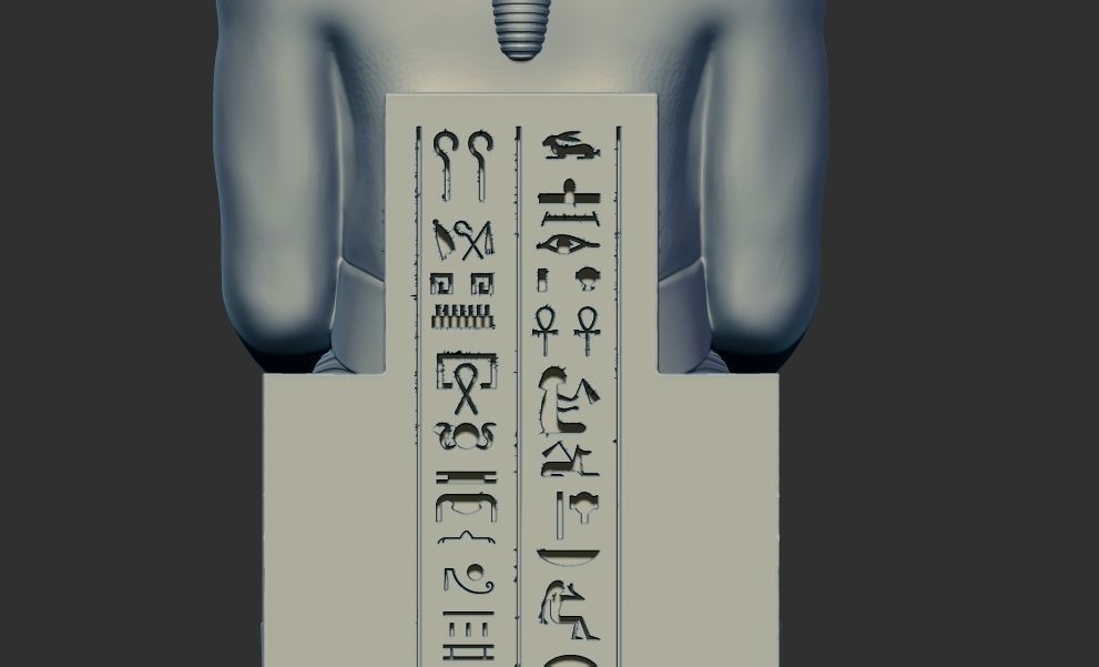 Egyptian King Ramses II statue 3d printable model 3D print model_7