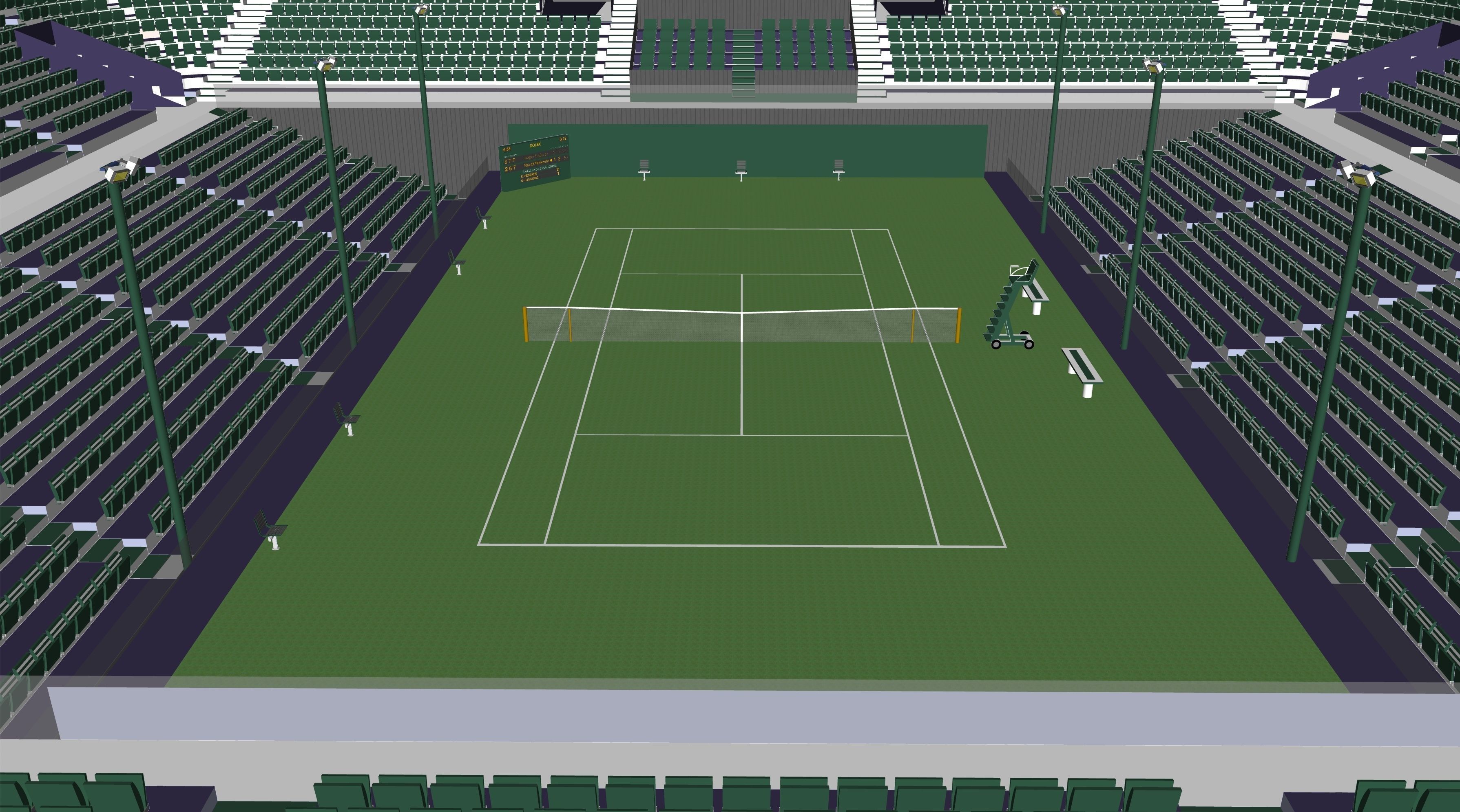 Wimbledon Centre Court 3D model_5