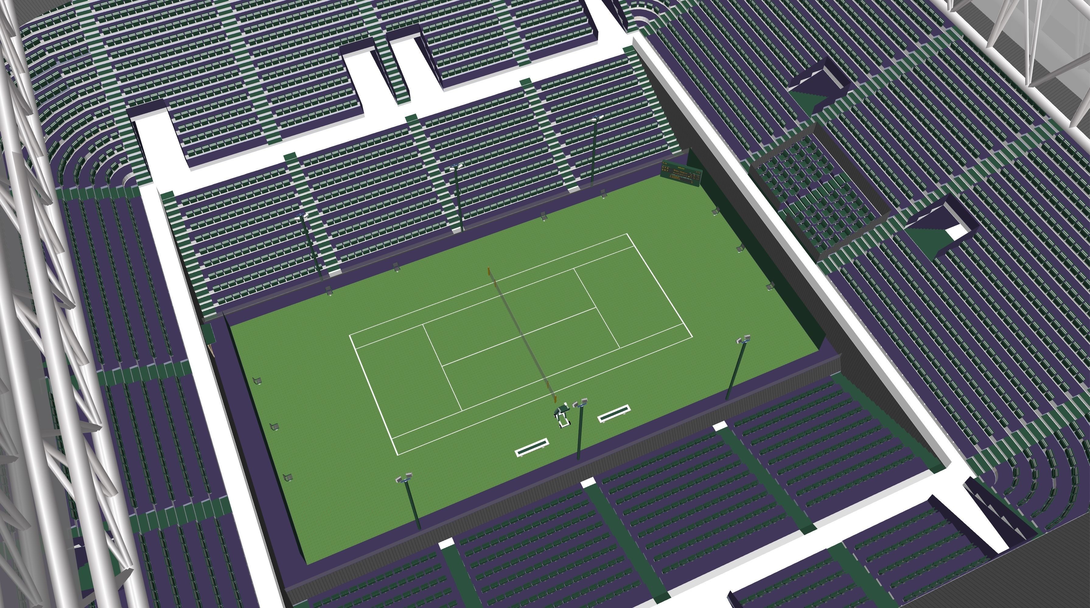 Wimbledon Centre Court 3D model_1