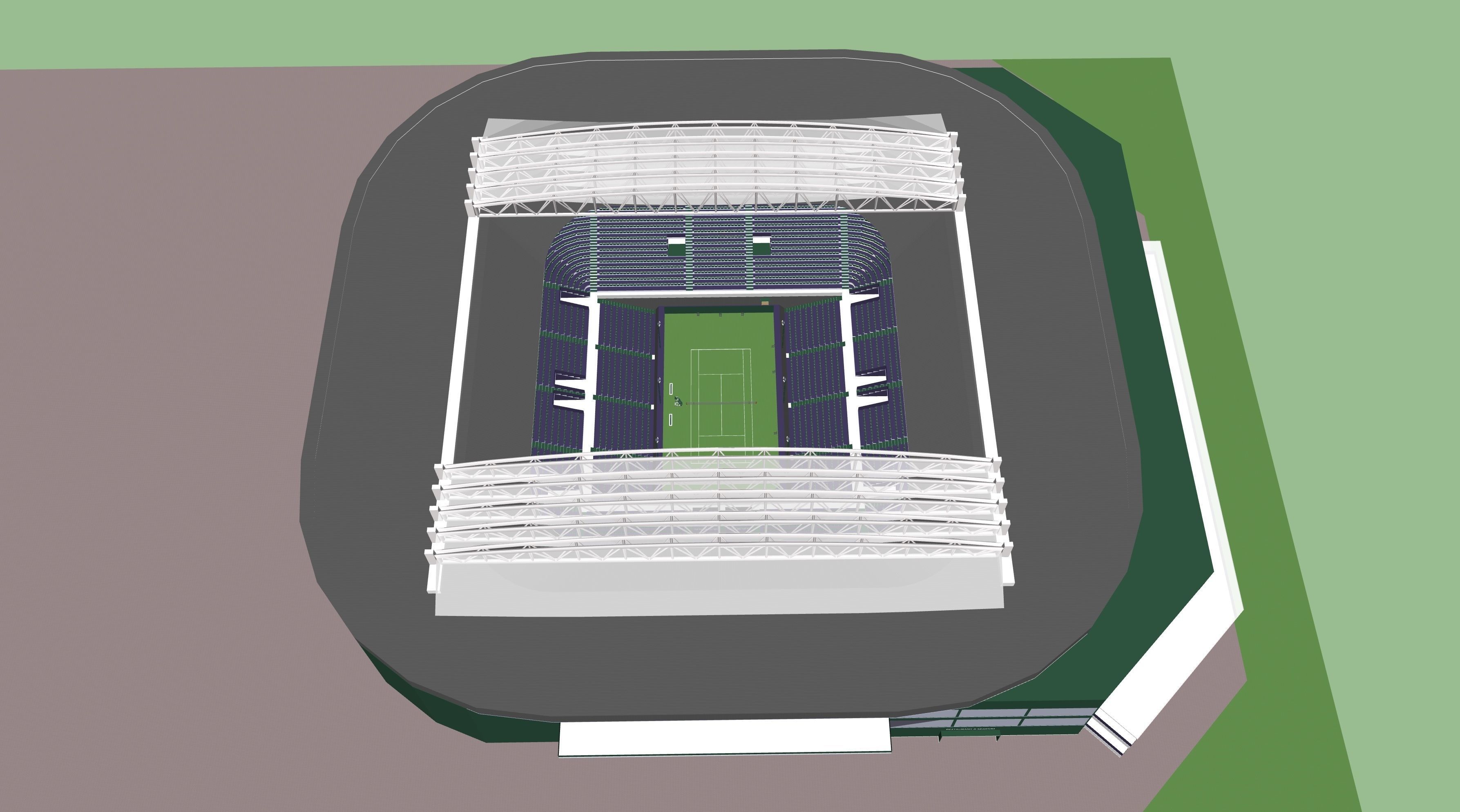 Wimbledon Centre Court 3D model_8