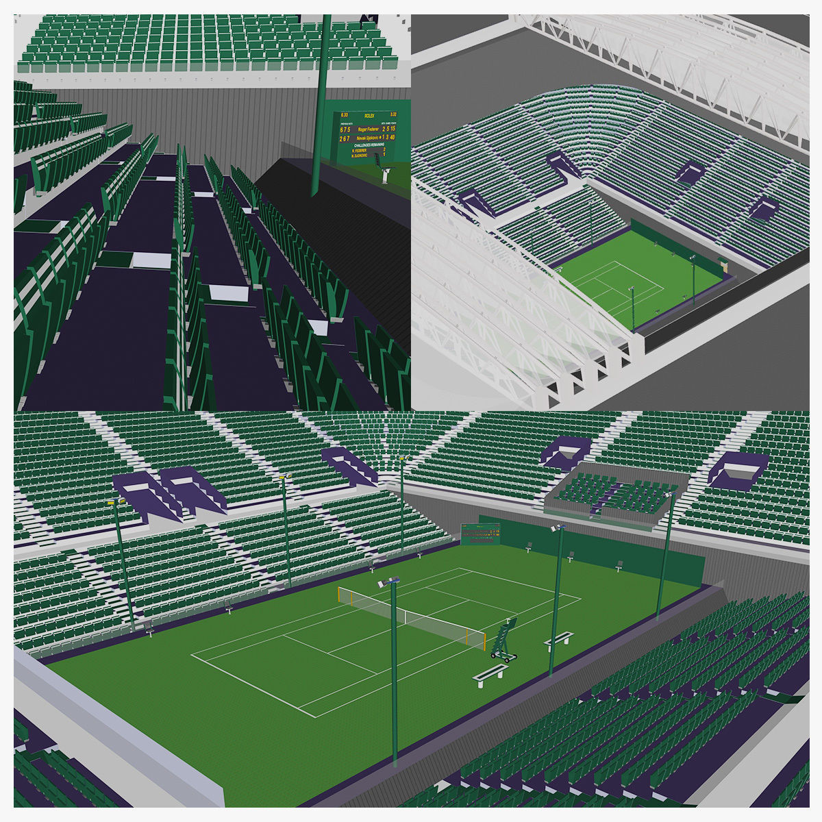Wimbledon Centre Court 3D model_11