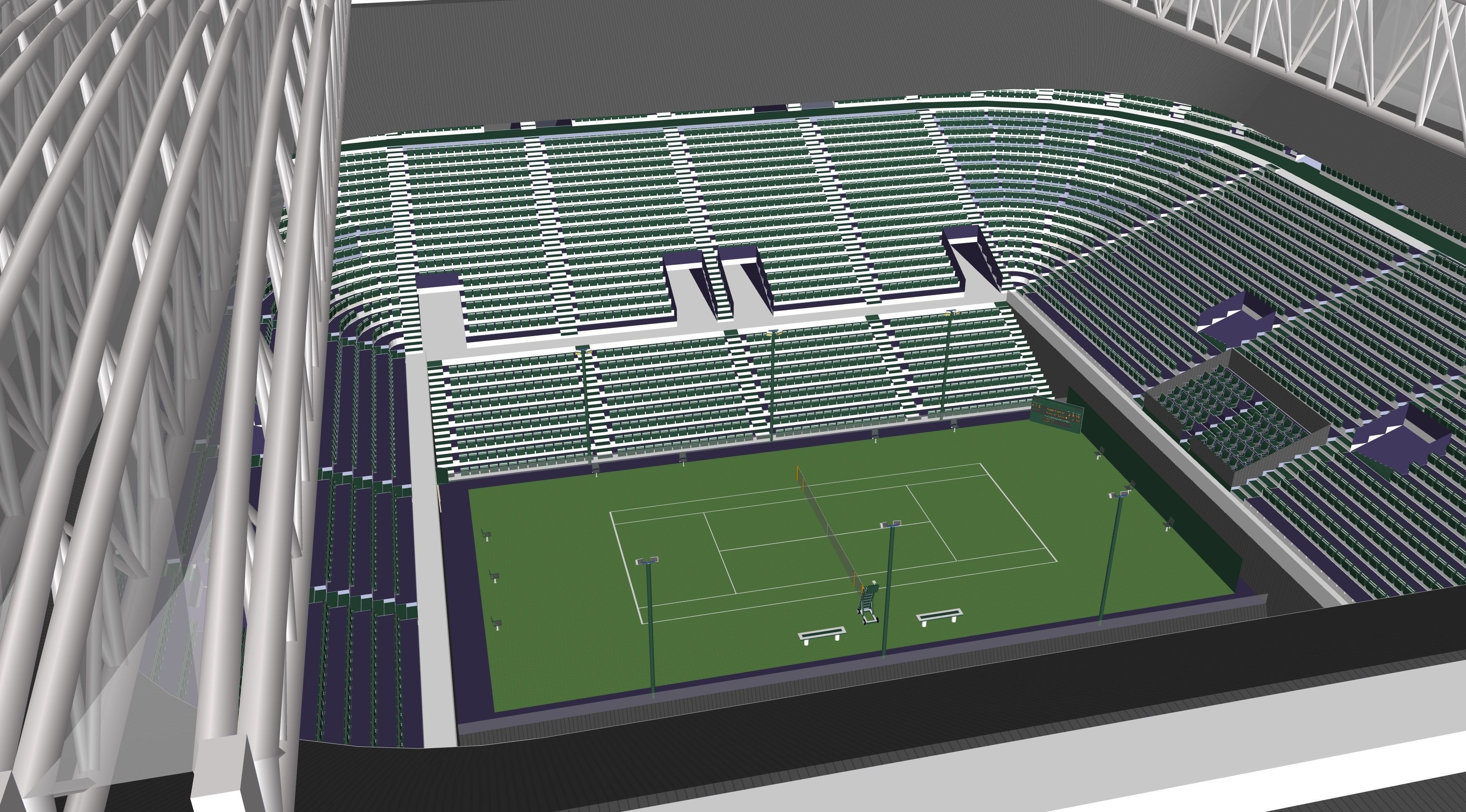 Wimbledon Centre Court 3D model_9