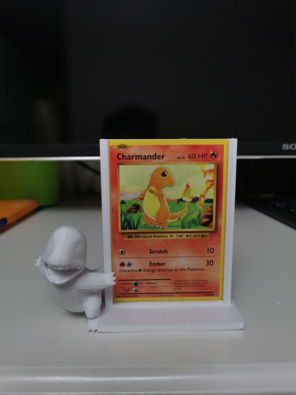Charmander  TCG frame for card  3D print model_3