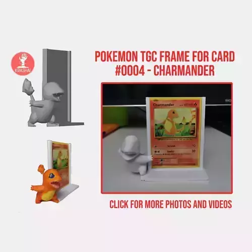 Charmander  TCG frame for card  3D print model