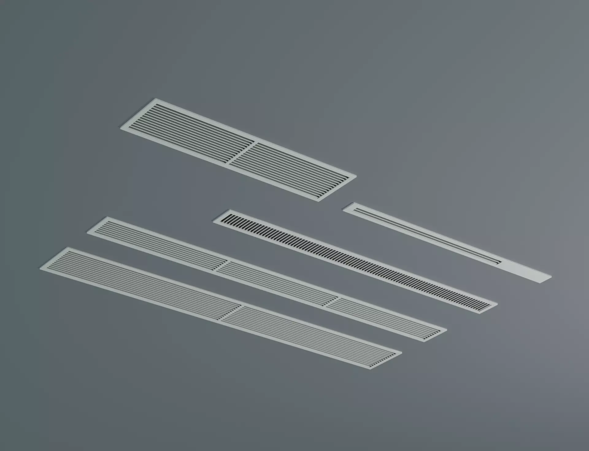 Low Poly Linear Diffuser Low-poly 3D model_0