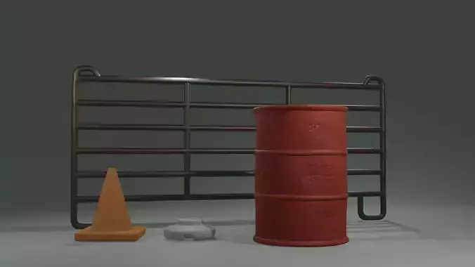 Western performance Farm diorama printing pack high poly