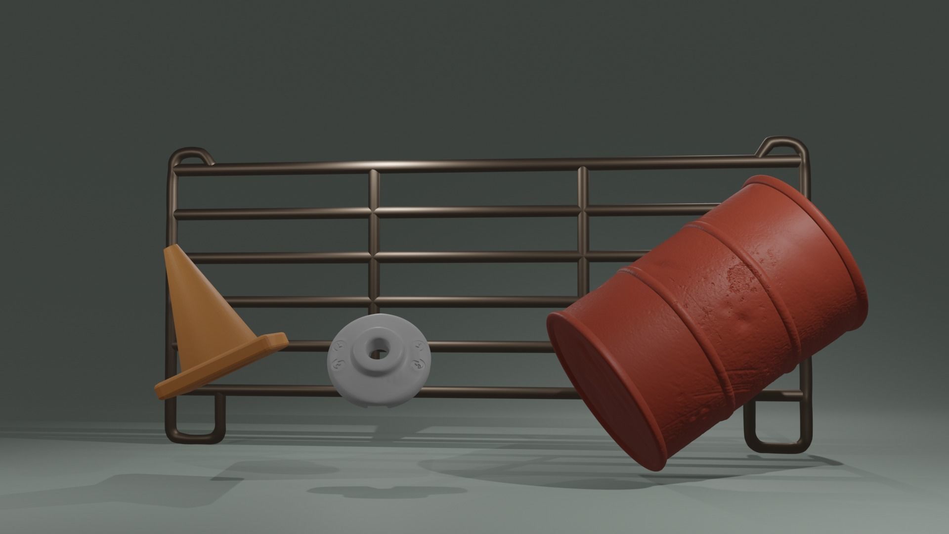 Western performance Farm diorama printing pack high poly 3D print model_1