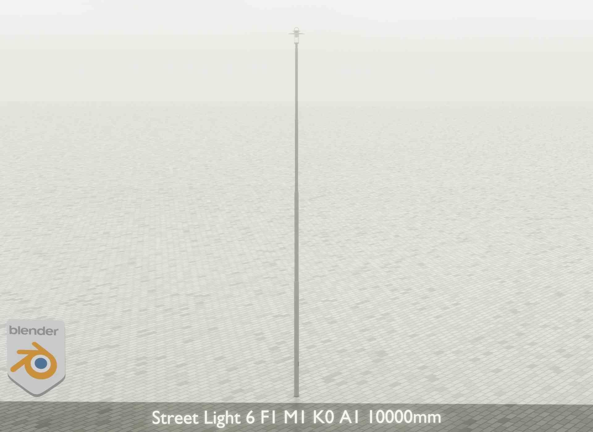 Street Light 6 F1 M1 K0 A1 10000mm Low-poly 3D model_28