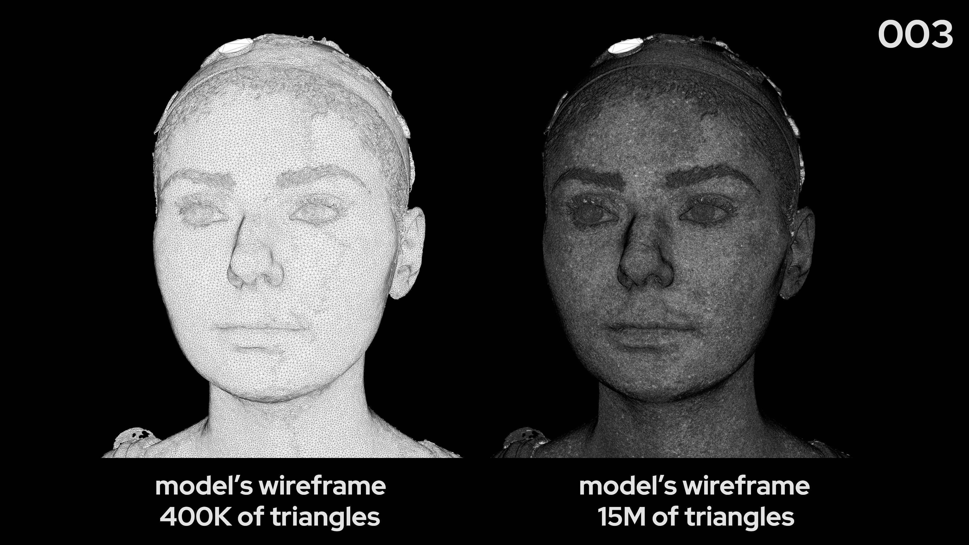 European Female 20s head scan 003 3D model_7