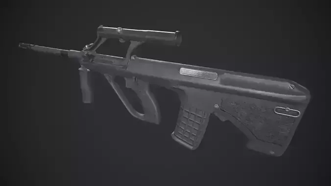 Steyr Aug Low-poly 3D model