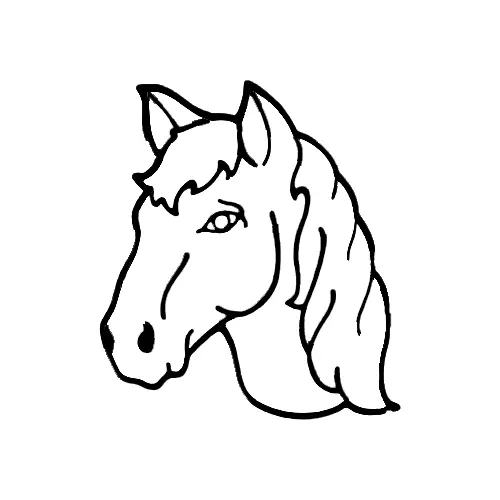 Horse Cookie Cutter 3D print model_0