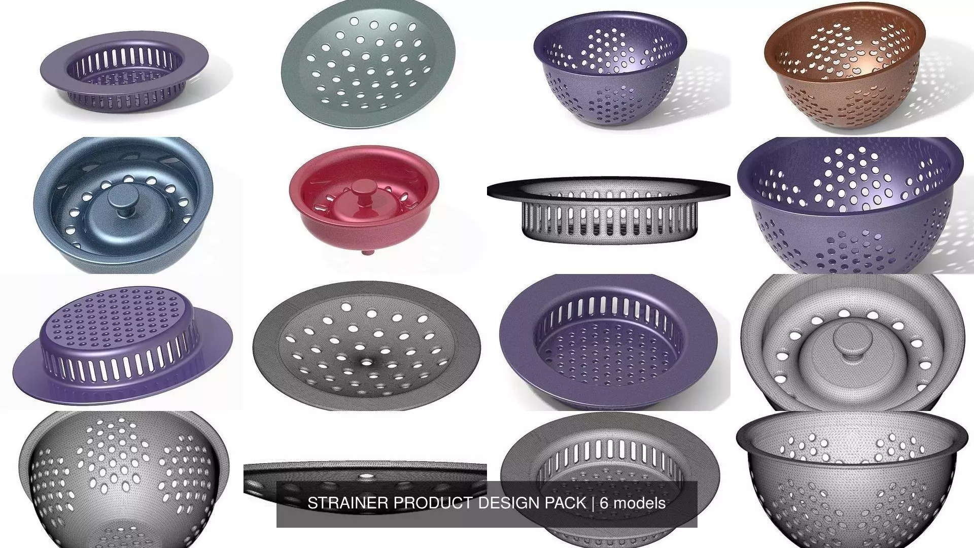 STRAINER PRODUCT DESIGN PACK 3D Model Collection_0