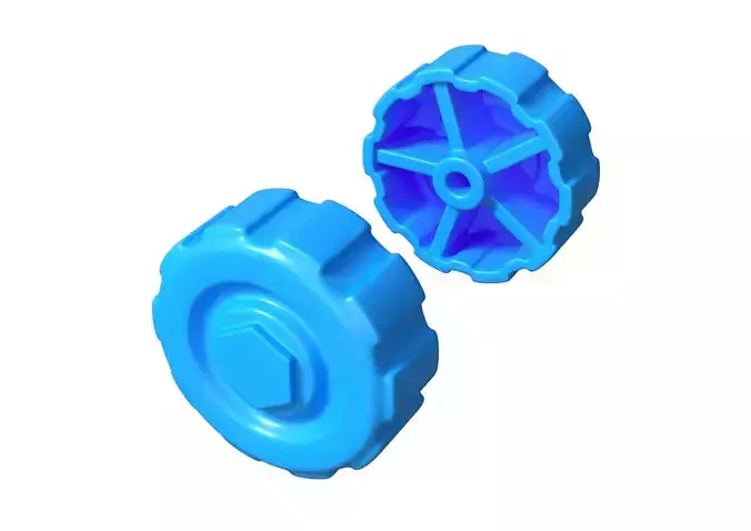 Toy Truck Wheel 3D model 3D model